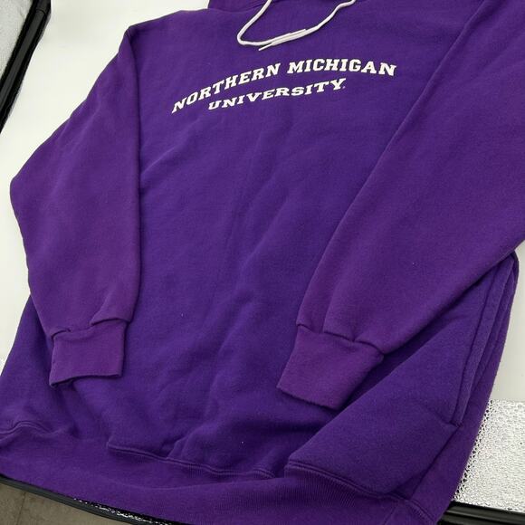 Vintage 90s Northern Michigan University NMU wildcats The Cotton Exchange hoodie - Picture 3 of 8